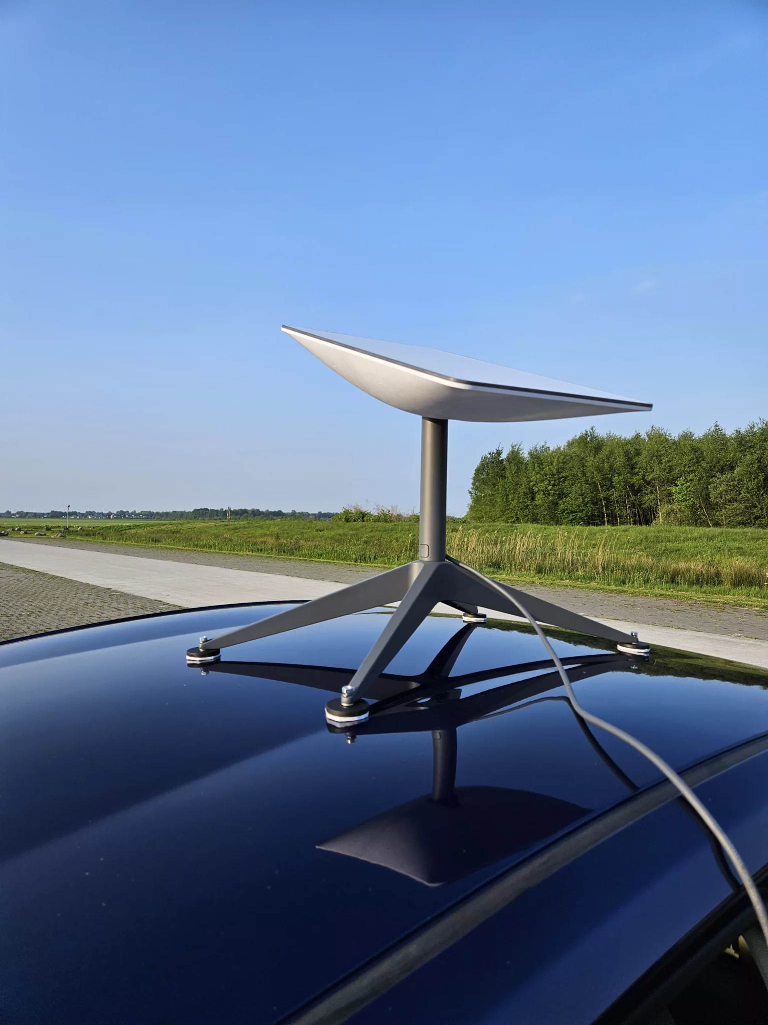 Antenna setup on site